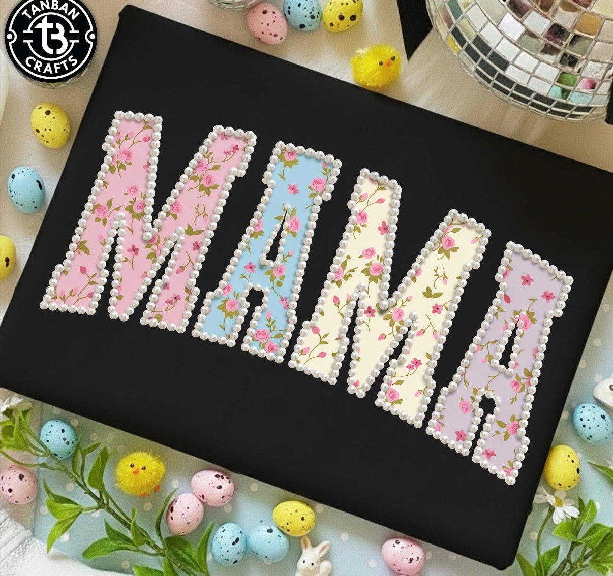 PREORDER- Faux Pearl/Florals T Shirt