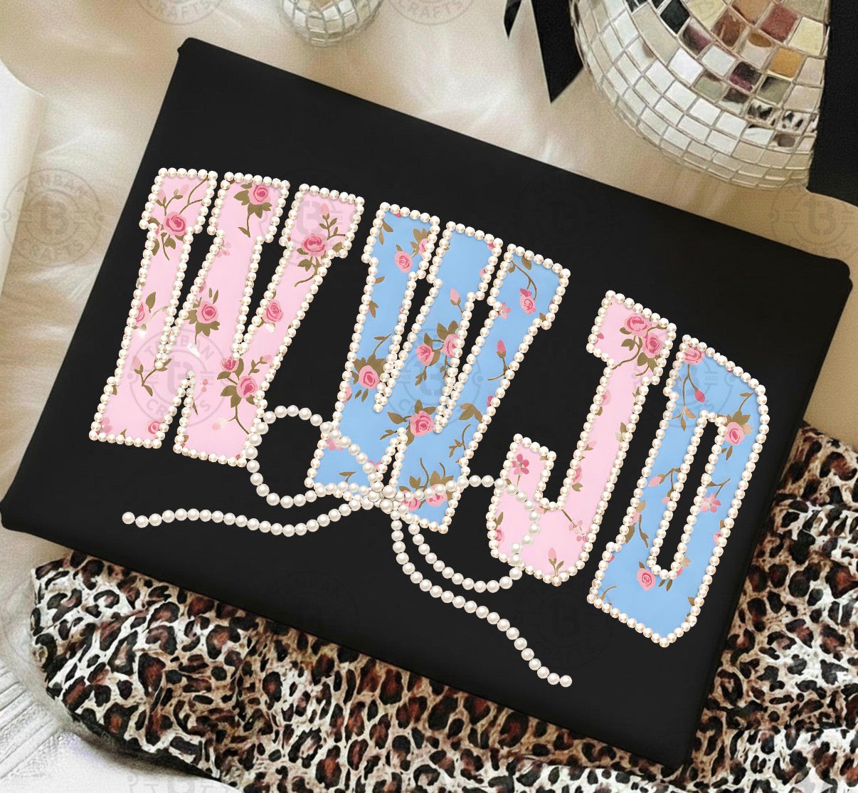 PREORDER- Faux Pearl/Florals T Shirt