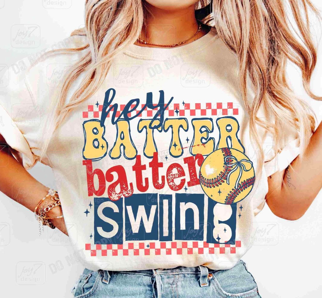 PREORDER- Hey Batter Batter/Softball T Shirt