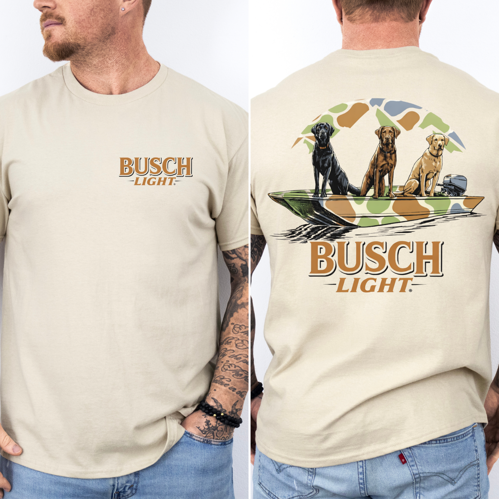 PREORDER- Busch Light Duck Camo- POCKET T SHIRT